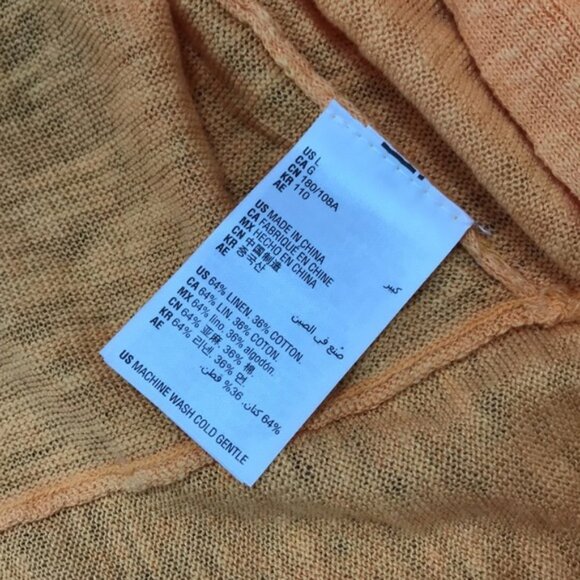 Alfani Sunset Orange Open-Front Cardigan - Picture 7 of 7
